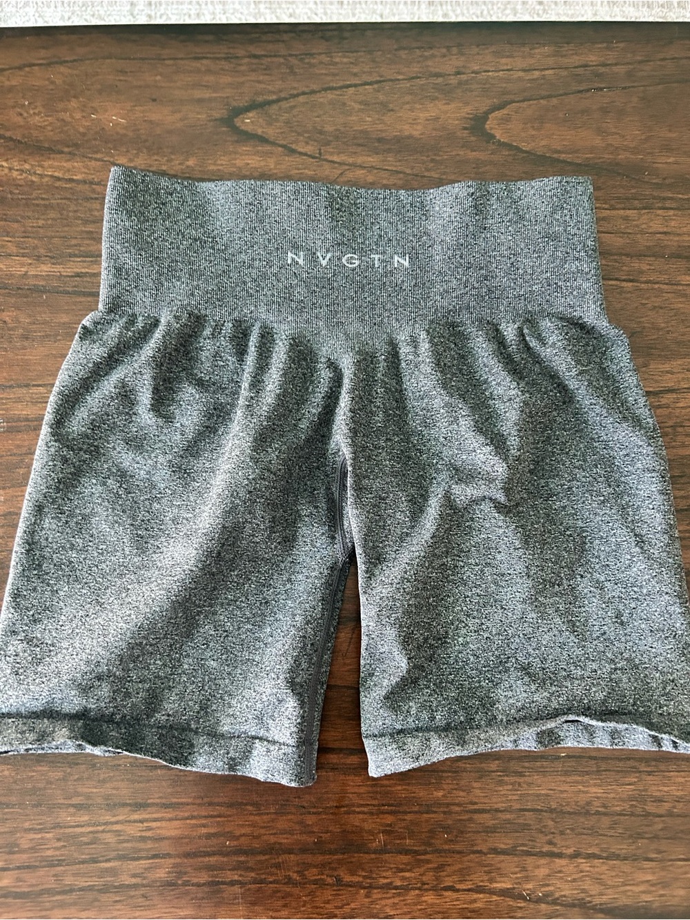 NVGTN Charcoal High-Waist Bike Shorts